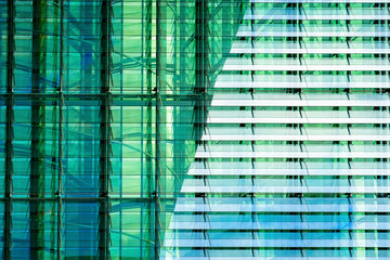 Modern glass residential apartment house building architecture at Berlin