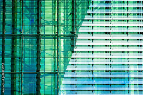 Modern glass residential apartment house building architecture at Berlin