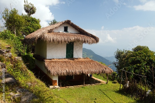 house in Nepal, Khumbu valley, Nepal Himalayas
