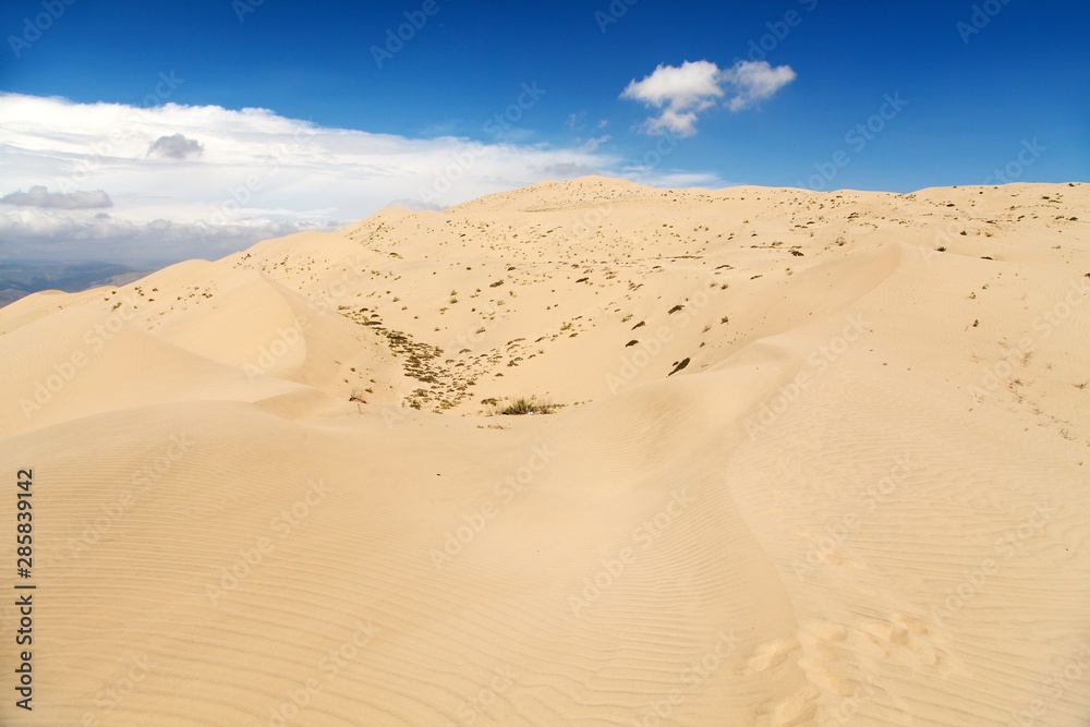 Cerro Blanco sand dune near Nasca or Nazca town in Peru