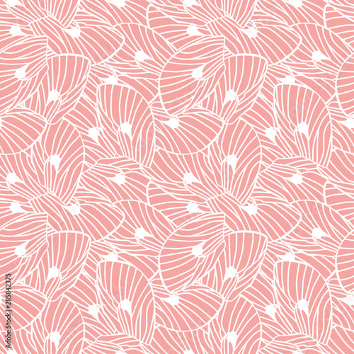 Vector pink abstract moth wings seamless pattern. Suitable for gift wrap, textile or wallpaper.