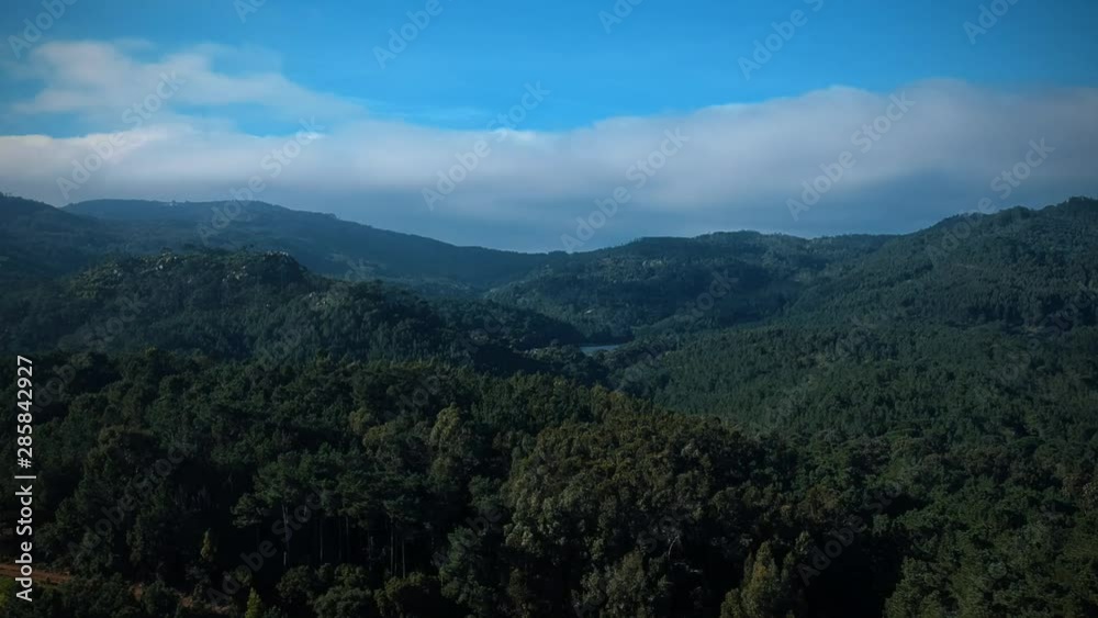 Aerial view of forest in a mountain. Drone shot. Sintra Portugal Aerial view of forest in a mountain. Drone shot. Sintra Portugal