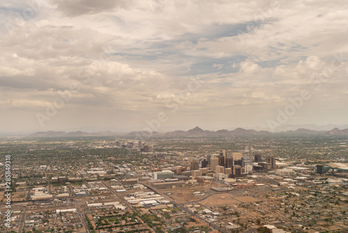 Aerial View of Downtown Phoenix Arizona Buildings © porqueno