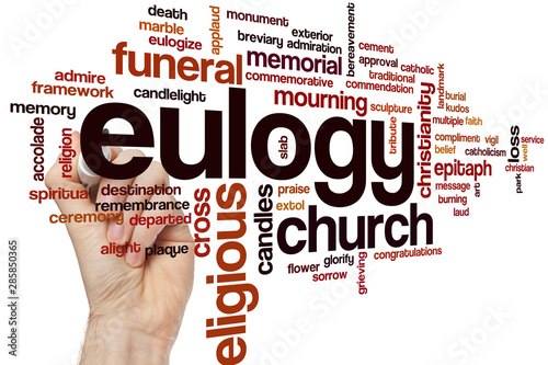 Eulogy word cloud