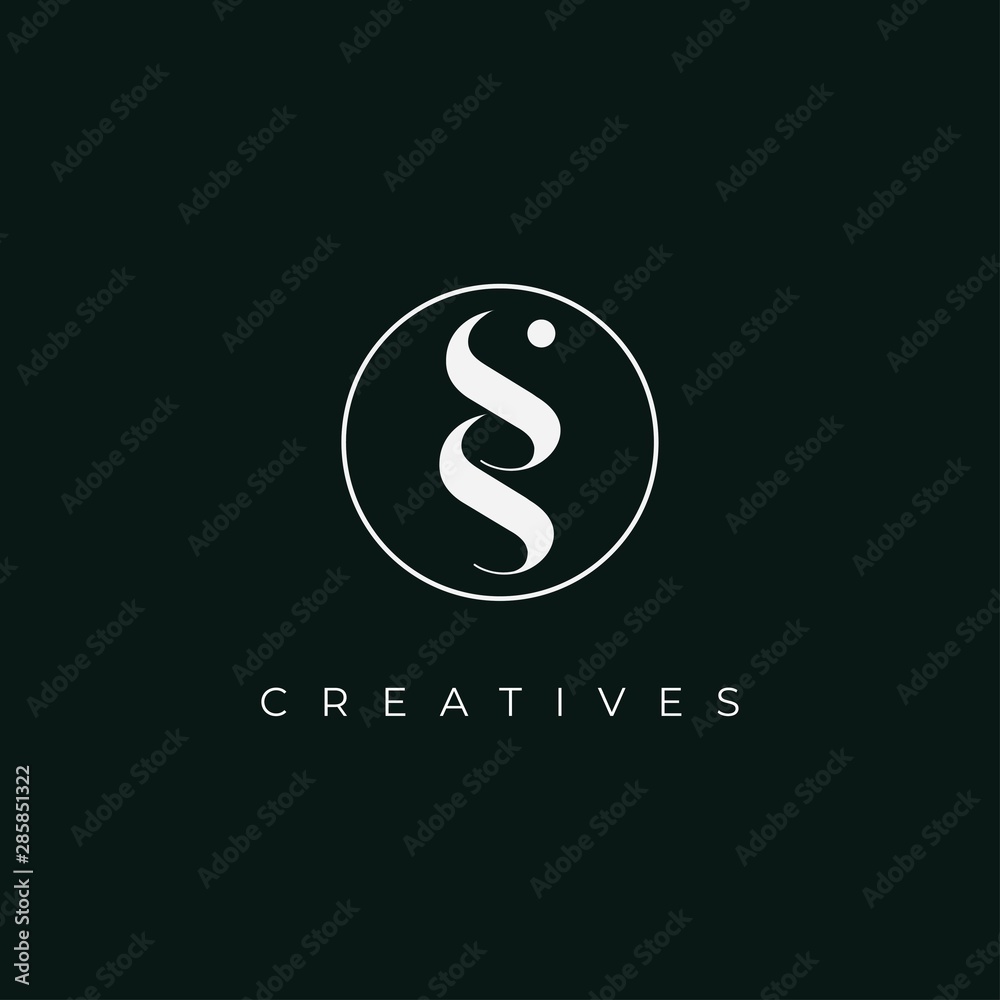 Fototapeta premium initials letter s,ss icon logo design