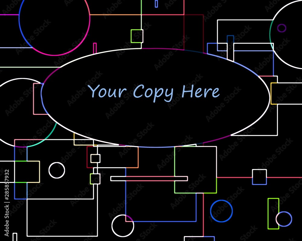 Photography Neon Frame 1 Geometric Background