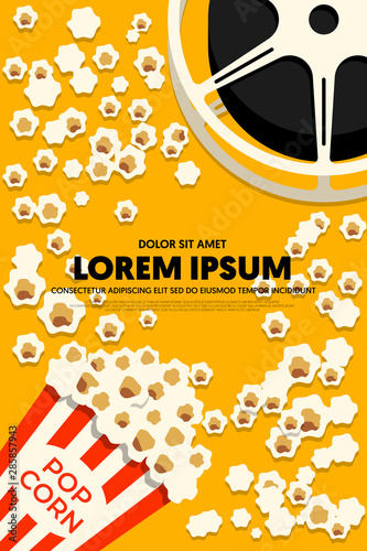 Movie and film festival poster modern vintage retro style