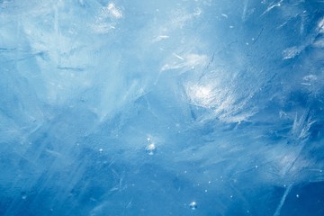 blue frozen texture of ice