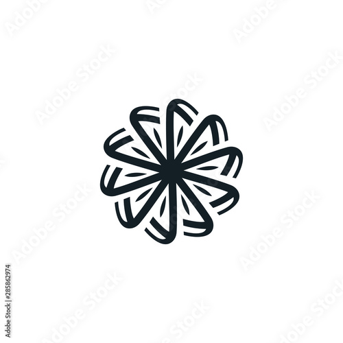 simple mandala vector, floral illustration, ready to use