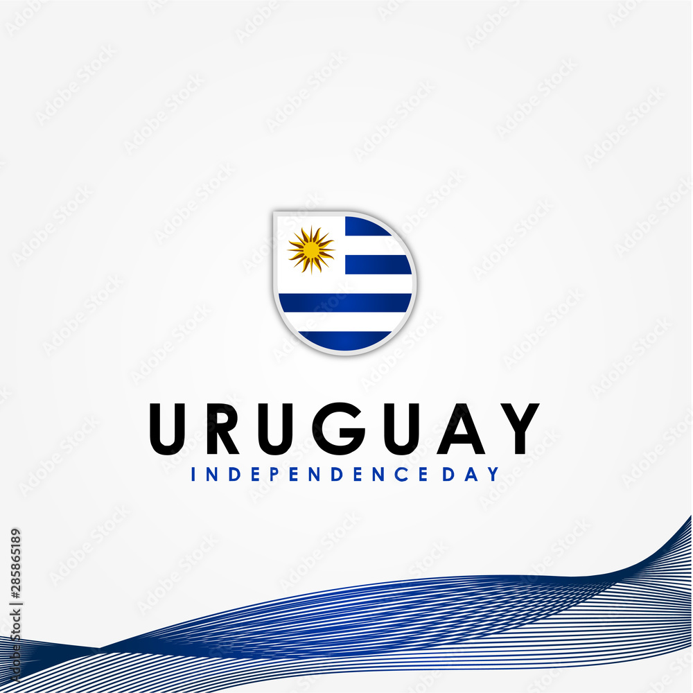 Uruguay Independence Day Vector Design Template