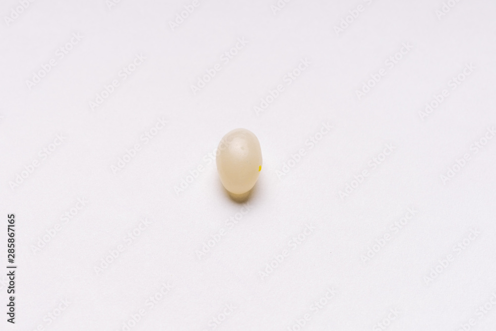 colorful jelly beans candies white background Top view colorful jelly beans candies white background Top view