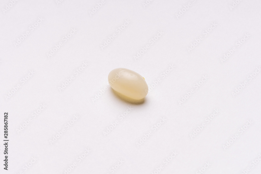 colorful jelly beans candies white background Top view colorful jelly beans candies white background Top view
