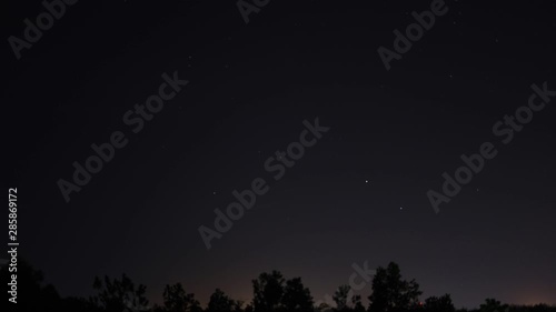 Time lapse beautiful night sky