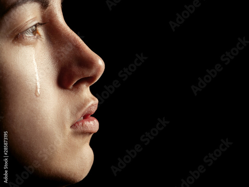 sad crying girl