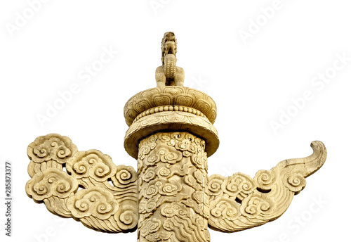 The ornamental column erected in front of Tiananmen Tower, Beijing
