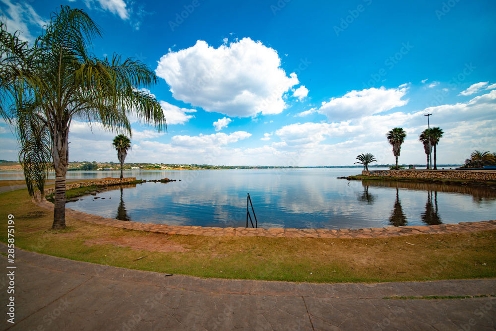 A beautiful view of Paranoa Lake in Brasilia, Brazil A beautiful view of Paranoa Lake in Brasilia, Brazil