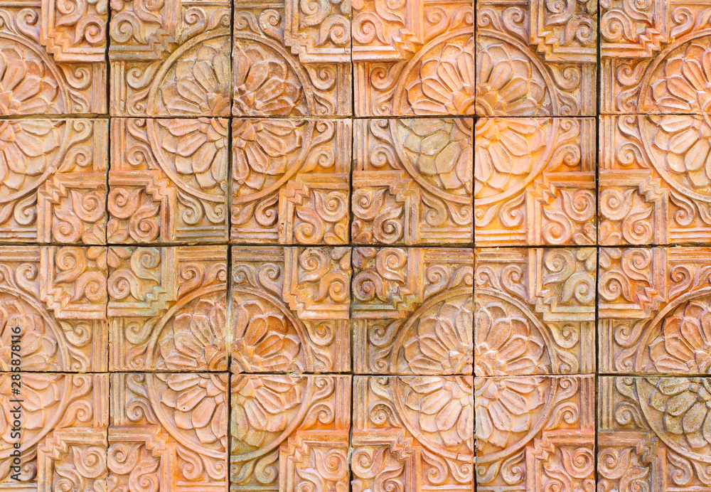 Thai style tile background