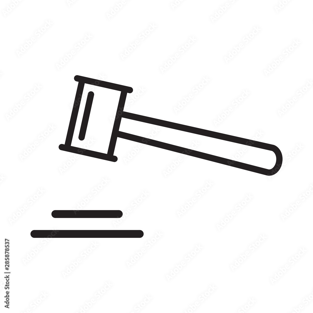 gavel law icon vector design template gavel law icon vector design template