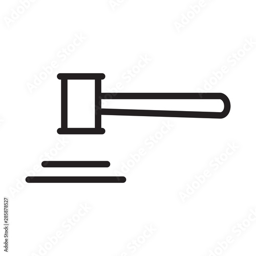 gavel law icon vector design template © Twomine