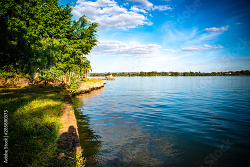 A beautiful view of Paranoa Lake in Brasilia, Brazil