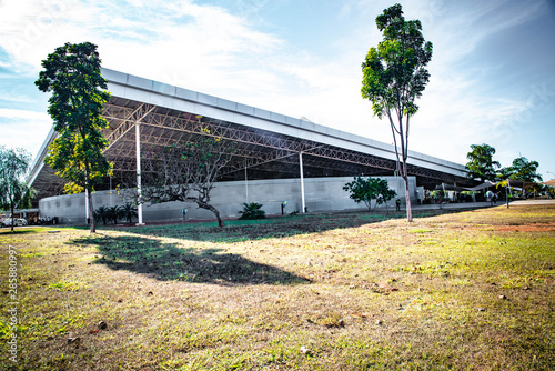 A beautiful view of Brasilia Bus Station in the city © joseduardo