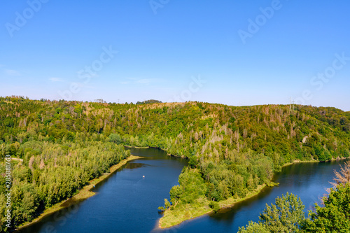 Rappbode Talsperrre im Harz  See in Sachsen Anhalt