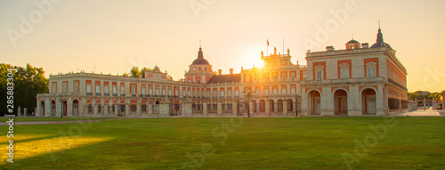 Royal Palace of Aranjuez at dawn