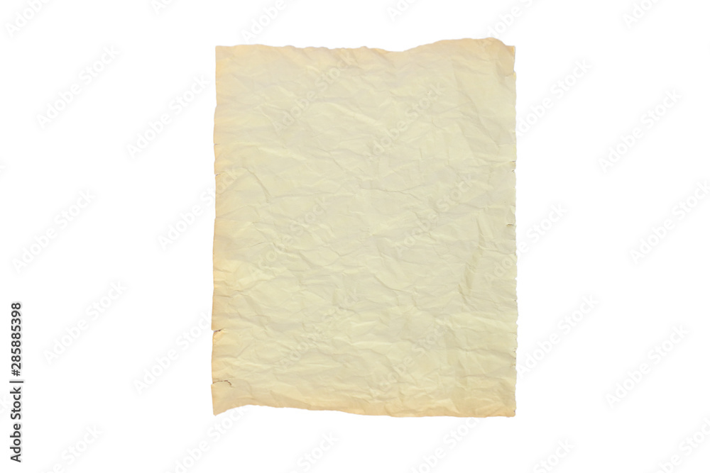 Old crumpled paper texture Old crumpled paper texture