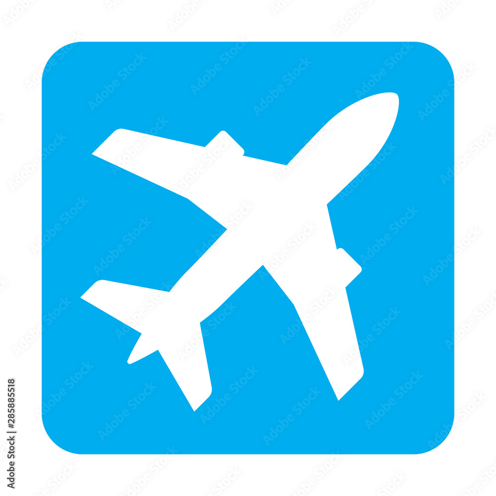 Flight Sign Icon Sets With Plane Vector Flight Sign Icon Sets With Plane Vector