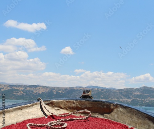 fishing boat on the beach