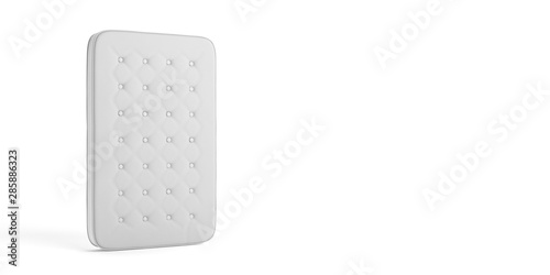 Mattress single isolated on white background. 3d illustration photo