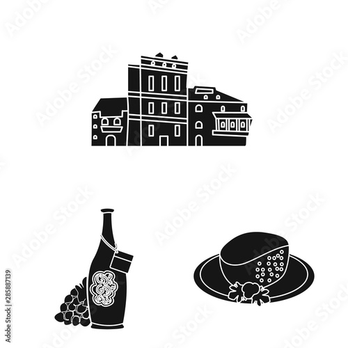 Vector illustration of heritage and originality sign. Set of heritage and traditions stock vector illustration.