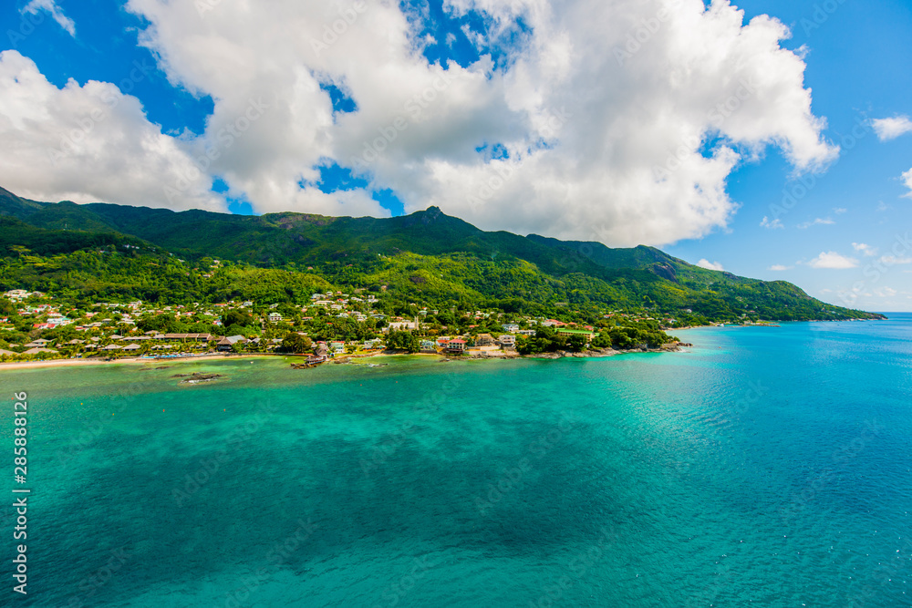 tropical island in the sea