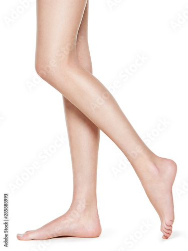 Fototapeta Beautiful long women legs