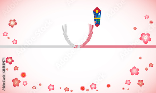 熨斗紙-梅 結び切り Japanese traditional wrapping paper - UME