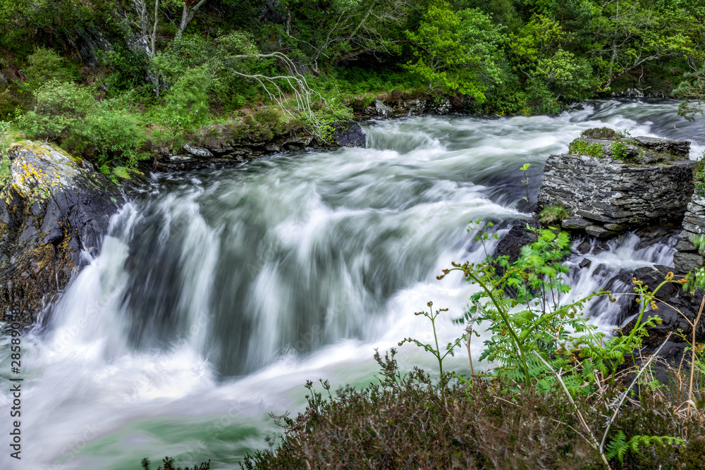Raging torrent pouring out of Loch Morar Raging torrent pouring out of Loch Morar
