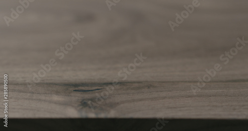 Closeup natural black walnut wood board © GCapture
