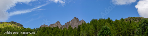 Panorama cime montuose