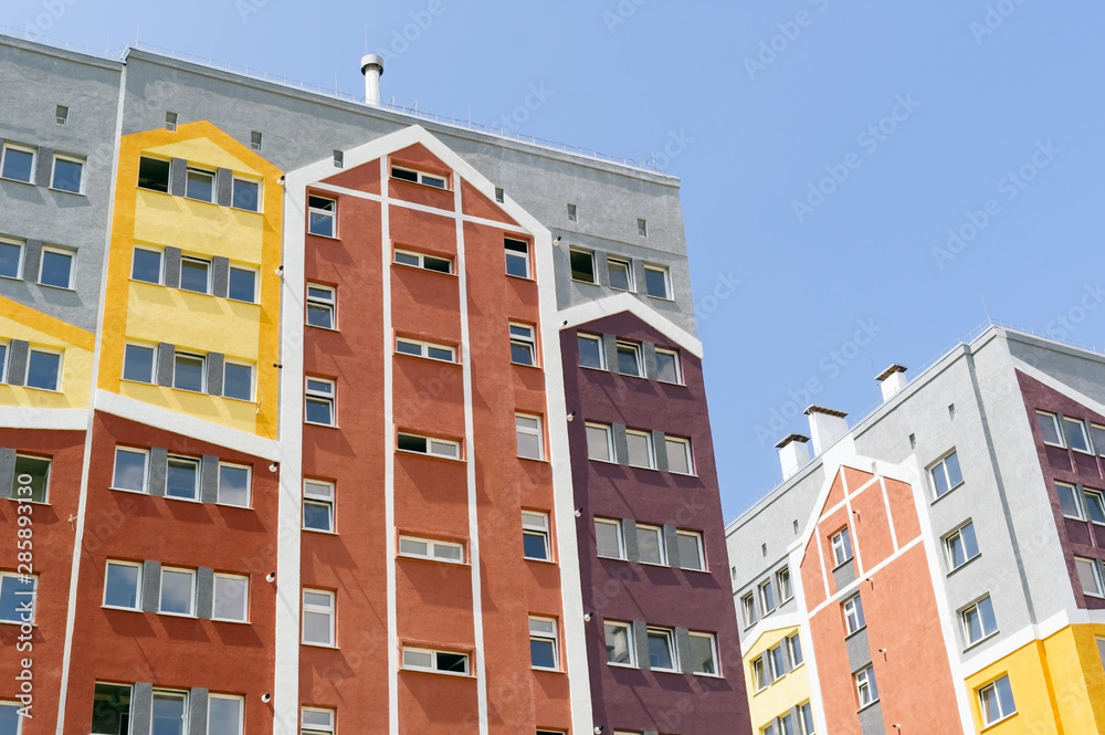 Modern panel apartment building Modern panel apartment building