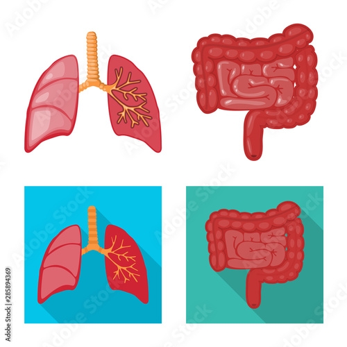 Vector illustration of biology and scientific icon. Set of biology and laboratory vector icon for stock.