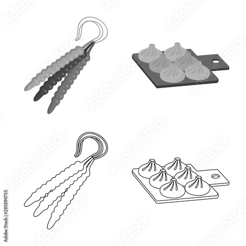 Vector design of culture and sightseeing icon. Set of culture and originality stock symbol for web.