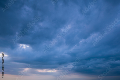Fototapeta Naklejka Na Ścianę i Meble -  Storm cloud & rainy weather background