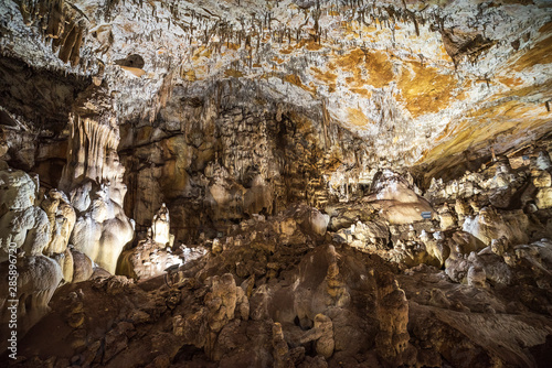 the cave  Dobrostanski Biser  about 1km from Marciganica hut near Dobrostan village in Rhodope mountain  Bulgaria