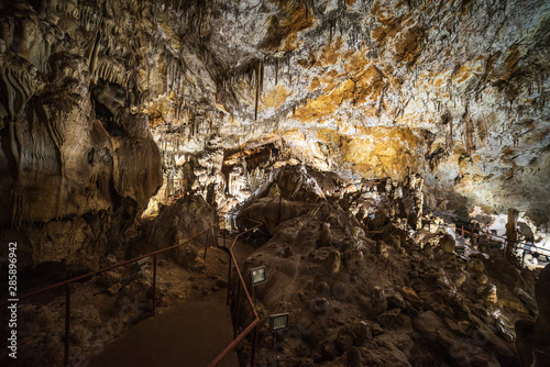 the cave  Dobrostanski Biser  about 1km from Marciganica hut near Dobrostan village in Rhodope mountain  Bulgaria