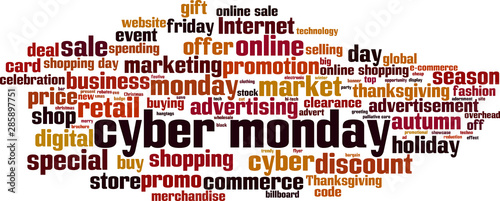 Cyber monday word cloud
