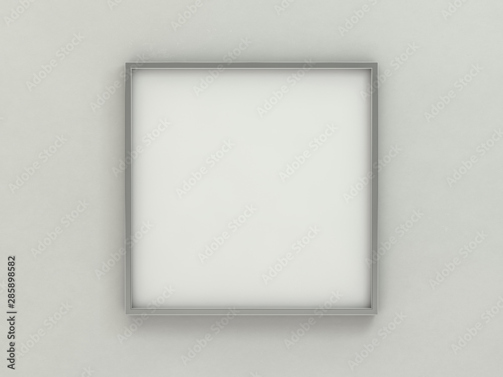 White blank photo frame mockup over background. 3D White blank photo frame mockup over background. 3D