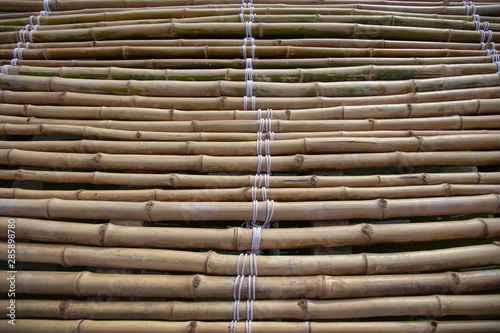 bamboo wood bridge surface background photo