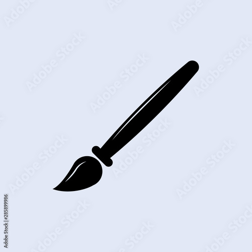 paint brush icon. Education, academic degree. Premium quality graphic design. Signs, outline symbols collection, simple icon for websites, web design, mobile app