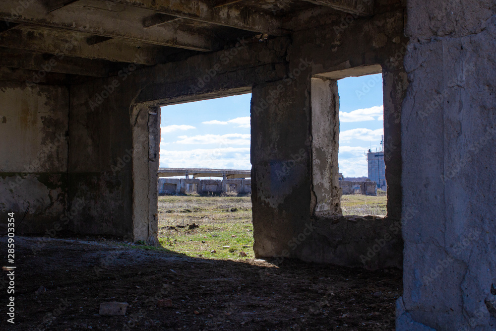 destroyed cow farm after the financial crisis