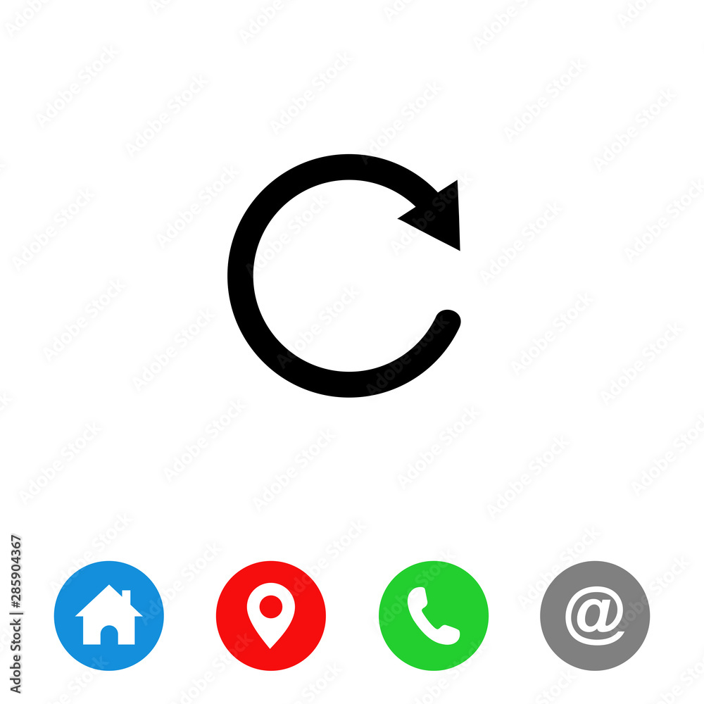 Reload icon vector, Reload symbol Reload icon vector, Reload symbol